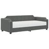 vidaXL Divano Letto con Materasso Grigio Scuro 90x190 cm in Tessuto