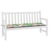 vidaXL Cuscino Panca Giardino Multicolore 150x50x4cm in Tessuto Oxford