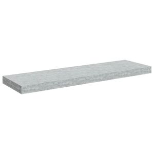 vidaXL Scaffale a Parete Grigio Cemento 80x23,5x3,8 cm in MDF
