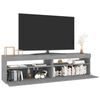 vidaXL Mobile Porta TV con Luci LED 2pz Grigio Sonoma 75x35x40 cm