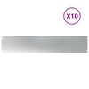 vidaXL Bordura per Prato 10 pz 20 x 103 cm Acciaio zincato Argento