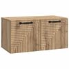 vidaXL Mobile Porta TV da Muro 59,5 x 31 x 30 cm Rovere Artigianale