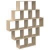 vidaXL Scaffale da parete Rovere Sonoma 120 x 20 x 136 cm
