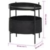 vidaXL Tavolino Laterale con Cestino 40x40x45,5 cm Nero