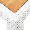 vidaXL Set da Pranzo da Giardino 7 pz in Polyrattan Bianco