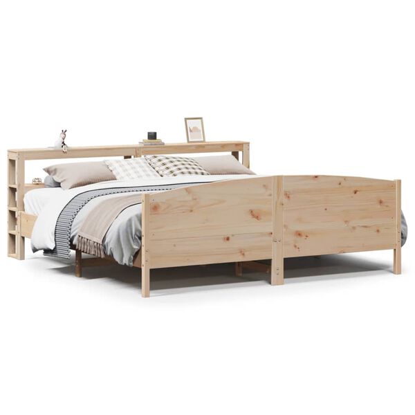 vidaXL Letto senza Materasso 200x200 cm in Legno Massello di Pino