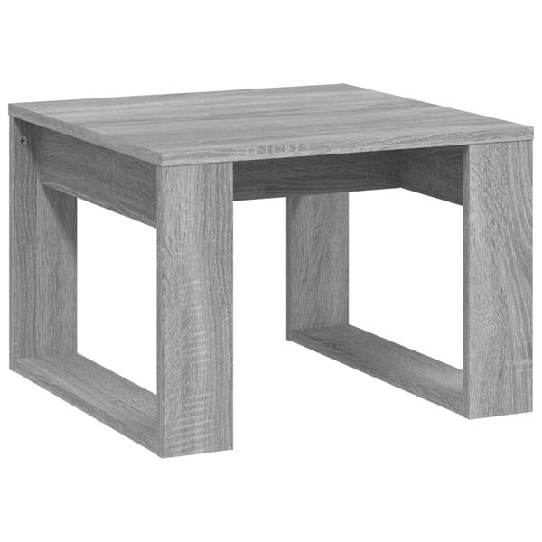 vidaXL Tavolino Grigio Sonoma 50x50x35 cm in Legno Multistrato