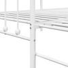 vidaXL Struttura per letto di giorno Bianco 107 x 203 cm Acciaio