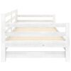 vidaXL Dormeuse Estraibile Bianca in Massello di Pino 2x(90x200) cm