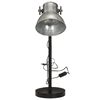 vidaXL Lampada da Scrivania 25 W Argento Vintage 17x17x60 cm E27