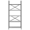 vidaXL Libreria Grigio Sonoma 80 x 30 x 183 cm Legno multistrato