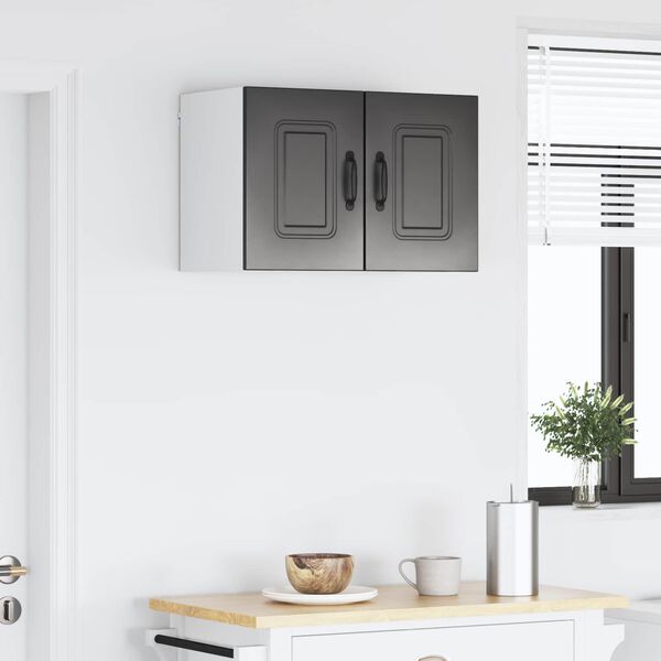 vidaXL Mobile da cucina Kalmar 2 pcs Nero 30 x 31 x 40 cm