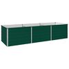 vidaXL Letto rialzato da giardino Verde 240 x 80 x 55 cm