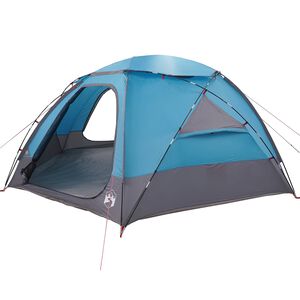 vidaXL Tenda a cupola con tetto rimovibile Blu 12-Persone