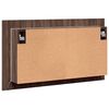 vidaXL Armadietto Specchio con LED Rovere Marrone 80x12x45cm Acrilico