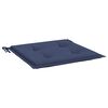 vidaXL Cuscini per Pallet 6 pz Blu Marino 40x40x4 cm in Tessuto Oxford