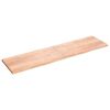 vidaXL Piano Tavolo Marrone 200x50x(2-4) cm Massello Rovere Trattato