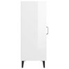 vidaXL Credenza 34,5x34x90 cm in Legno Multistrato Bianco Lucido