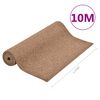 vidaXL Erba Artificiale con Tacchetti PP 10x1,33 m Beige