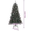 vidaXL Albero di Natale artificiale con 300 LED Verde 180 cm