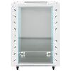 vidaXL Armadietto di Rete 15U con Ruote Girevole 19" IP20 60x45x86 cm