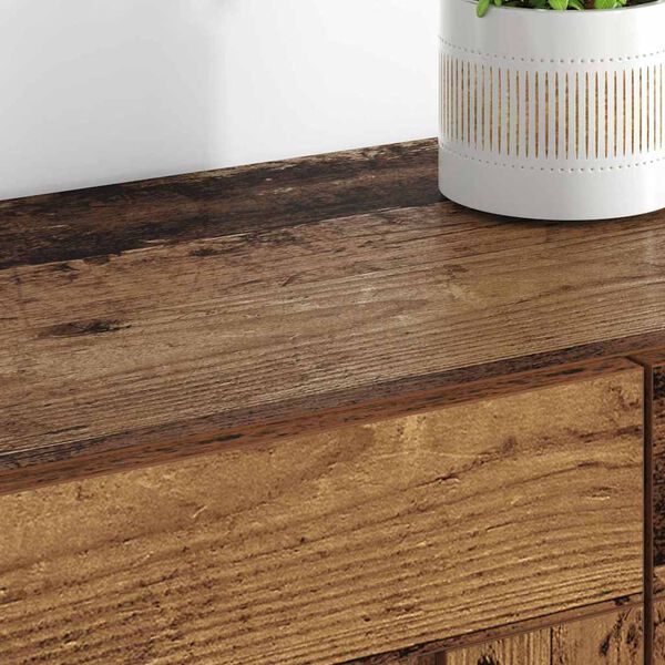 vidaXL Mobile a muro 2 pcs Legno vecchio 69,5 x 34 x 90 cm