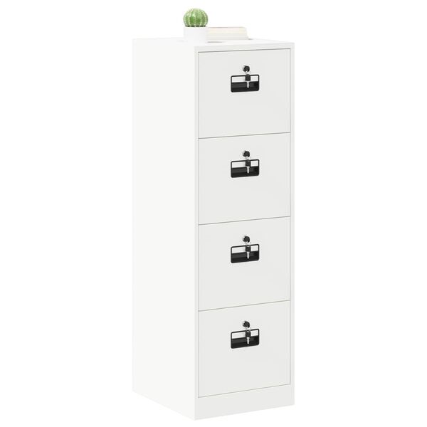 vidaXL Armadio per File con cassetto 2 pcs Bianco 44 x 50 x 139 cm