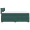 vidaXL Giroletto a Molle con Materasso Verde Scuro 140x190 cm Velluto