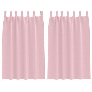 vidaXL Tende Blackout con Anelli 2 pz Rosa baby 175 x 140 cm