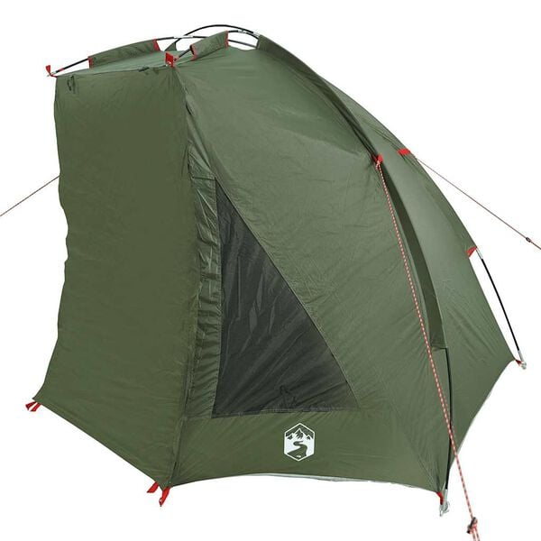vidaXL Tenda da Pesca Verde Oliva Impermeabile