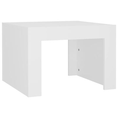 vidaXL Tavolino da Salotto Bianco 50x50x35 cm in Truciolato