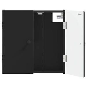 vidaXL Armadio per Dartboard BREDA Nero 52,5 x 10,5 x 53,5 cm