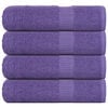 vidaXL Asciugamani da bagno FROGN 4 pz Viola 100x150 cm 360 g/m&sup2;