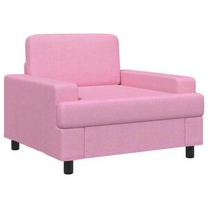 vidaXL Poltrona Rosa Tessuto