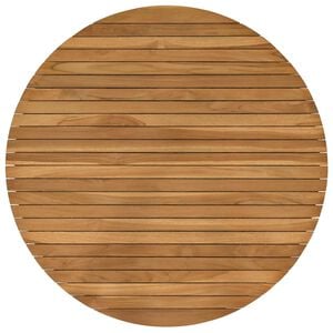 vidaXL Piano del tavolo &Oslash; 90 x 3,5 Rotondo Legno di teak solido