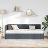 vidaXL Struttura Letto Angolare con Materasso 2 pcs Grigio Velluto