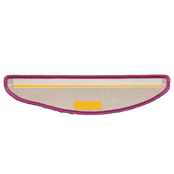 vidaXL Tappetini per scale 30 pz 56x17x3 cm Viola Semicircolari
