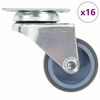 vidaXL Ruote Girevoli Gemellate 16 pz 50 mm
