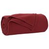 vidaXL Coperte da Pile 6 pcs Rosso Bordeaux 170 x 130 cm Panno