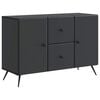 vidaXL Credenza Nero 89 x 34,5 x 60 cm Legno ingegnerizzato