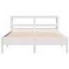 vidaXL Letto senza Materasso Bianco 150x200 cm Legno Massello di Pino