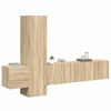 vidaXL Set di Mobili Porta TV 5 pz Rovere Sonoma in Legno Multistrato