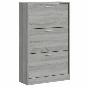 vidaXL Scarpiera Grigio Sonoma 63x24x103 cm in Legno Multistrato