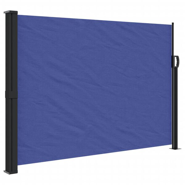 vidaXL Tenda da Sole Laterale Retrattile Blu 140x600 cm