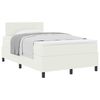 vidaXL Letto a molle Crema e Bianco 203 x 120 x 88 cm