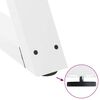 vidaXL Gambe per tavolino da caff&egrave; 2 pz Bianche 60x(42-43,3) cm Acciaio
