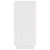 vidaXL Credenza Bianca 31,5x34x75 cm in Legno Massello di Pino