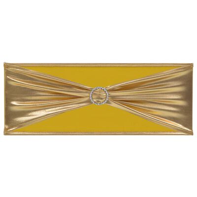 vidaXL Nastri Ornamentali per Sedie 25 pz con Fibbia Diamantata Oro
