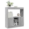 vidaXL Credenza Grigio Sonoma 92x33x100 cm in Legno Multistrato