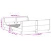 vidaXL Letto senza Materasso Marrone Cera 140x190 cm in Legno di Pino